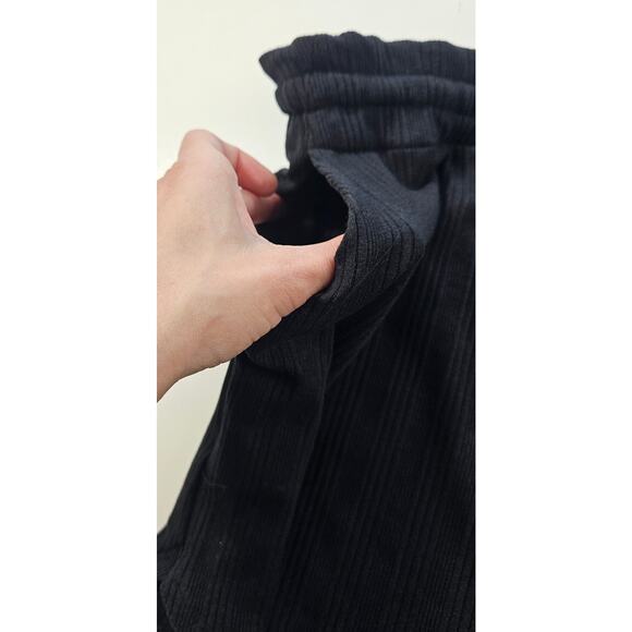 NWT vitamin A tencell lycra ribbed drawstring pocket minimalist shorts XL black - Picture 5 of 11